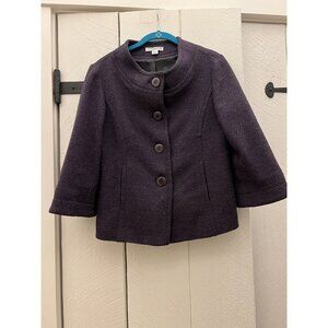 pendleton petite Women’s 10 cropped jacket Wool Purple Buttons